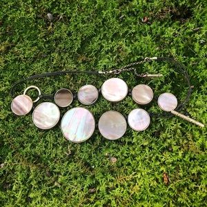 Kenneth Cole Mother of Pearl Necklace Bracelet Set